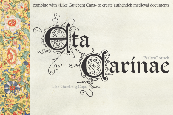 Gutemberg Psalter Gotisch Duo Font - Preview 5