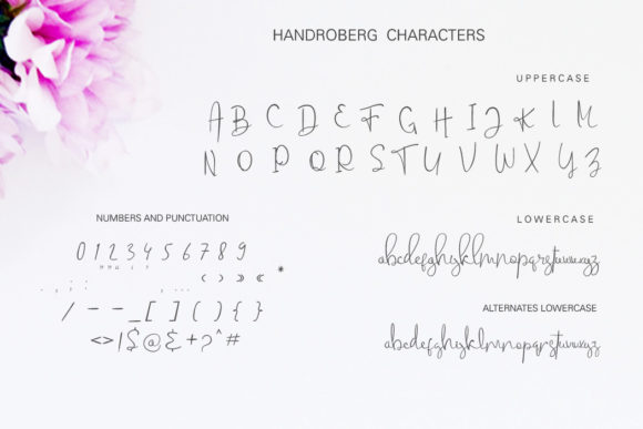 Handroberg Font - Preview 6