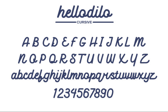 Hellodilo Font PNG with transparent background - Preview 3