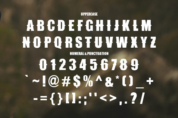 Introducing Hiking Font PNG with transparent background - Preview 1