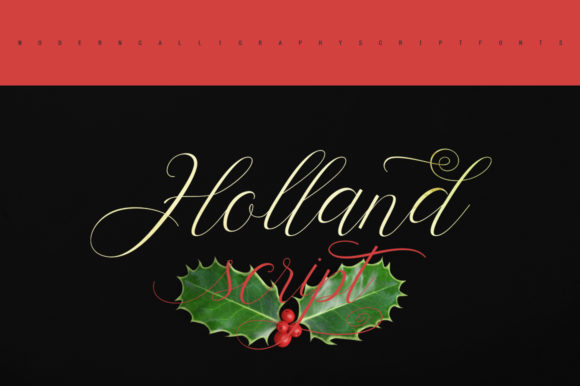 Holland Script Font PNG with transparent background - Preview 5