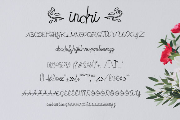 Indri Font PNG with transparent background - Preview 3