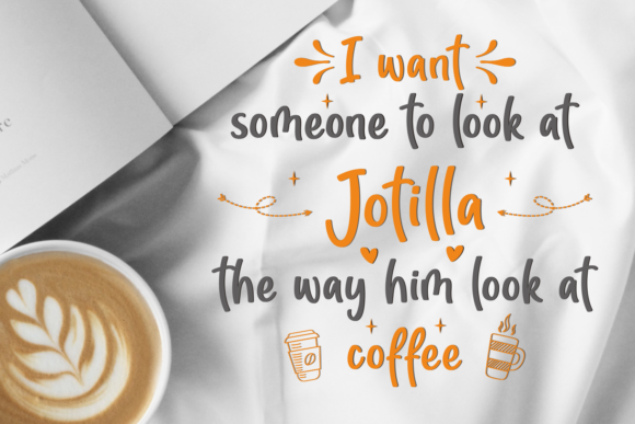 Jotilla Font PNG with transparent background - Preview 1