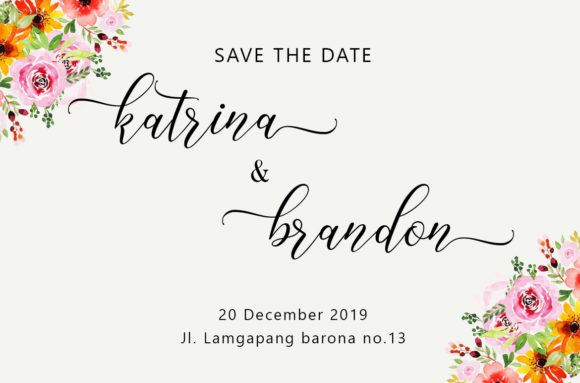 Katlyne Script Font font preview - 1