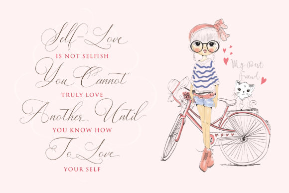 Lady Suettaya Font PNG with transparent background - Preview 2