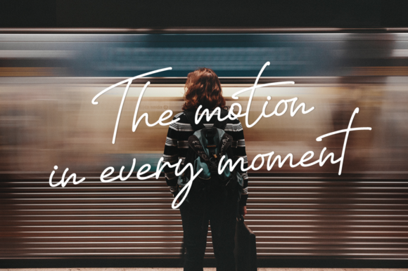 Life in Motion Font PNG with transparent background - Preview 6