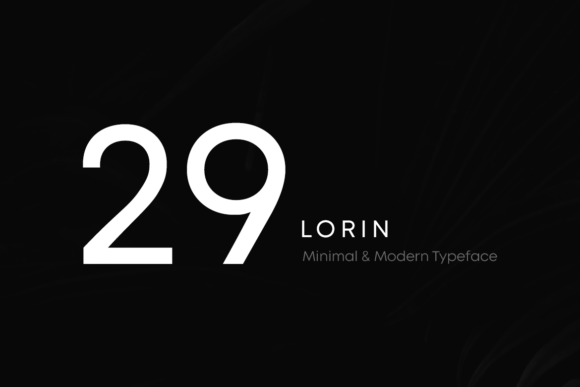 Lorin Font PNG with transparent background - Preview 1