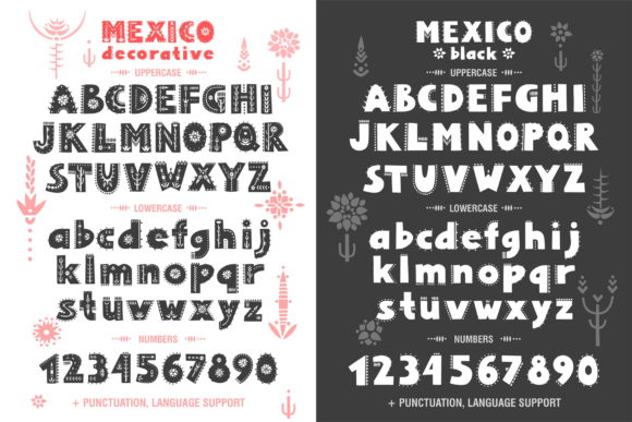 Mexico Duo Font PNG with transparent background - Preview 1