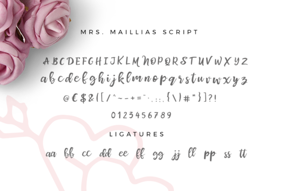 Mrs Maillias Duo Font PNG with transparent background - Preview 3