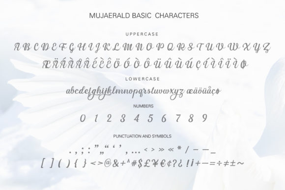 Mujaerald Font PNG with transparent background - Preview 5