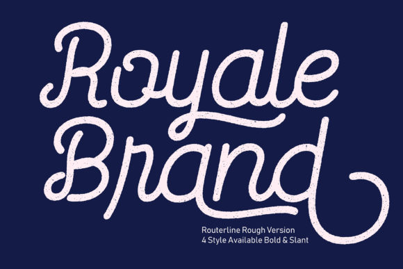Routerline Rough Family Font PNG with transparent background - Preview 1