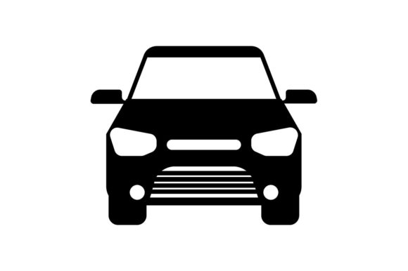 SUV Car Icon Vector 