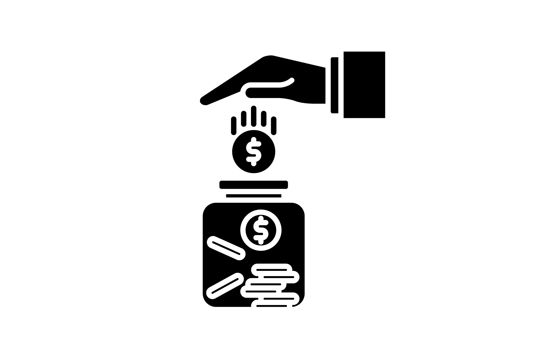 Saving Icon Graphic by back1design1 · Creative Fabrica