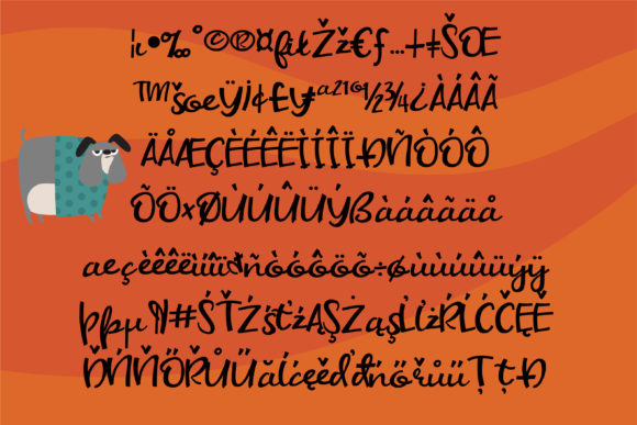 Schatzie Font PNG with transparent background - Preview 2