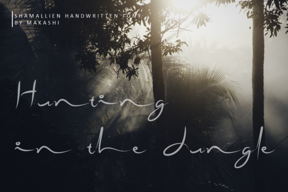 Shamallien Font PNG with transparent background - Preview 1