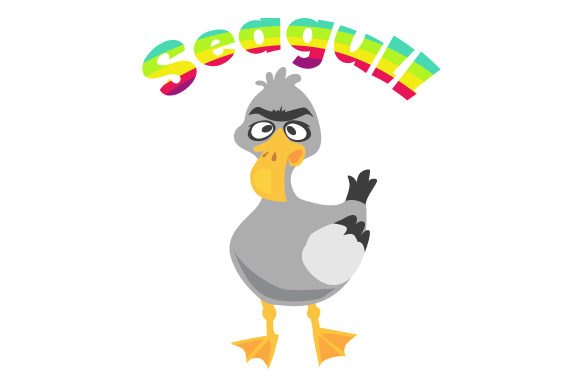 Silly Perplexed Seagull Animals Craft Cut File By Creative Fabrica Crafts