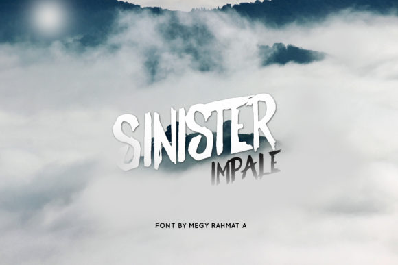 Sinister Impale Font PNG with transparent background - Preview 1
