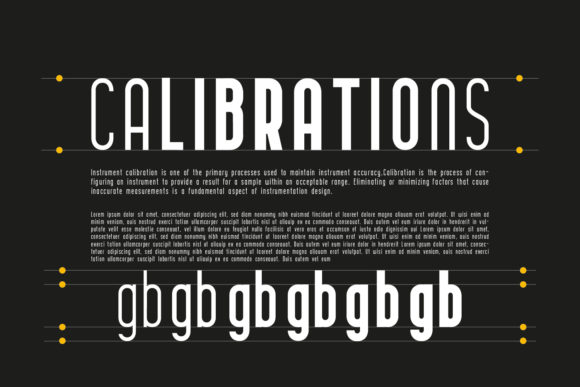 Curve Calibration Family Font - Preview 2