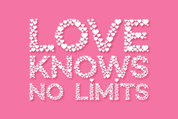 Countless Hearts Font PNG with transparent background - Preview 3