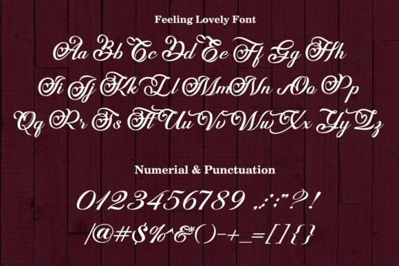 Feeling Lovely Font - Preview 1