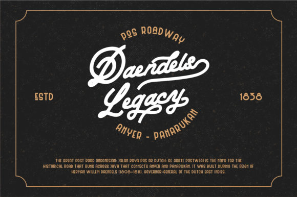 Batavia Duo Font PNG with transparent background - Preview 3