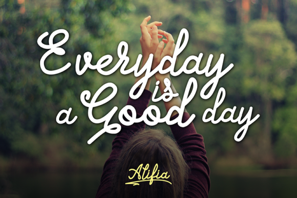 Alifia Font PNG with transparent background - Preview 1
