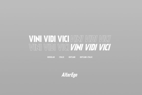 Alterego Font - Preview 1