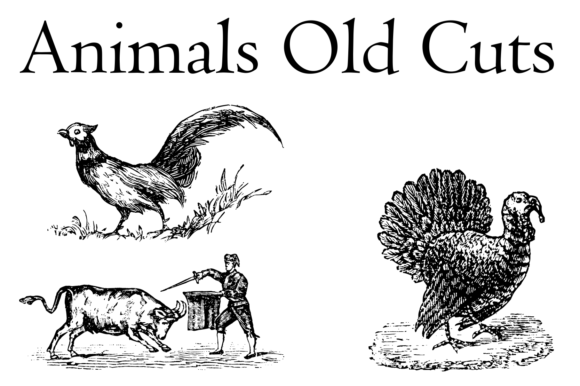 Animals Old Cuts Font - Preview 2