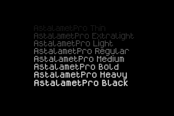 Astalamet Family Font - Preview 1