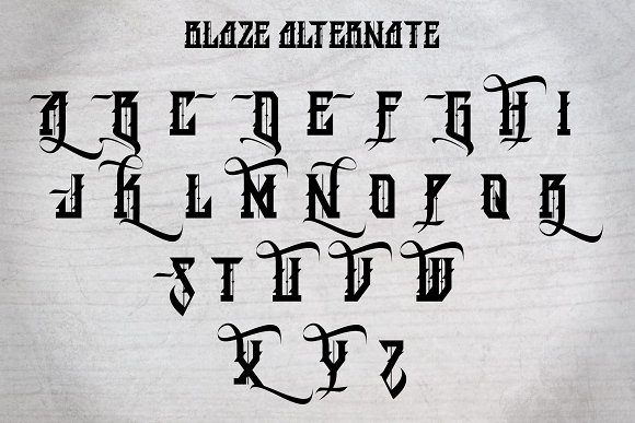 BLAZE Font - Preview 2