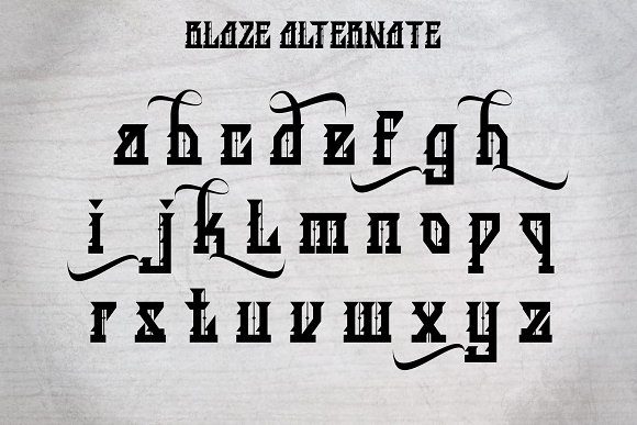 BLAZE Font - Preview 3