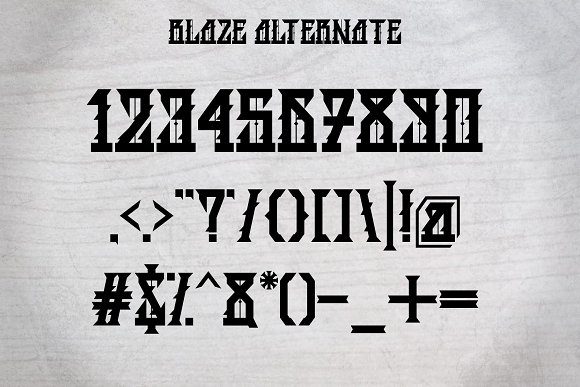 BLAZE Font - Preview 4