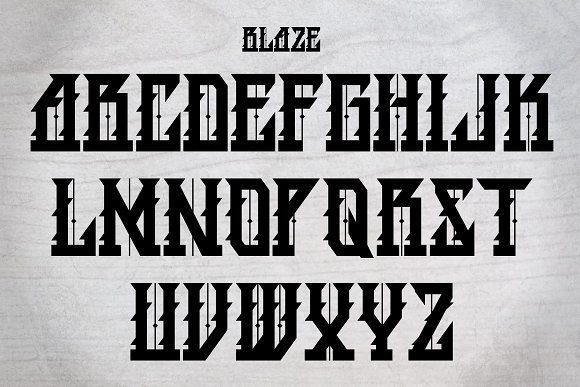 BLAZE Font - Preview 5