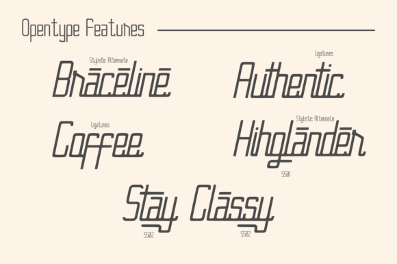 Braceline Duo Font - Preview 1