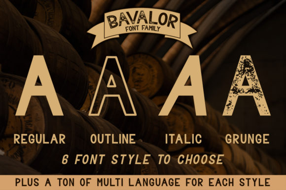Bavalor Family Font - Preview 1