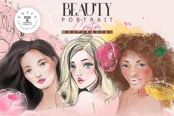 Beauty Portrait Creator Graphic by Anna Babich · Creative Fabrica