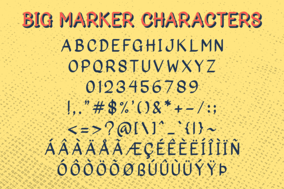 Big Marker Family Font - Preview 2