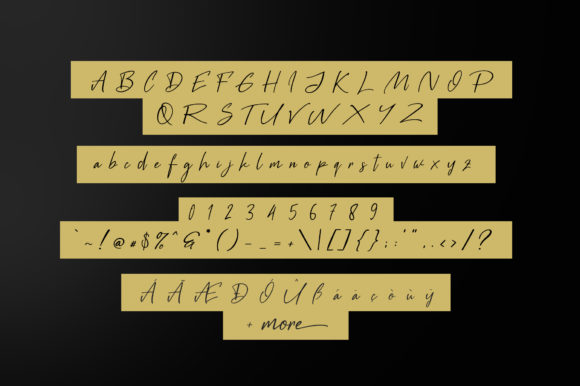 Black Pen Script Font - Preview 5
