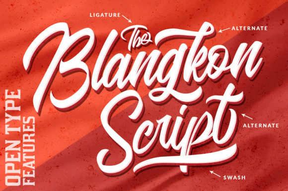 Blangkon Script Font - Preview 2