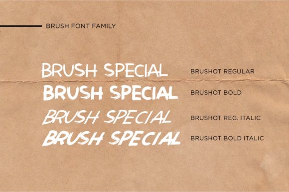 Brushot Family Font - Preview 1