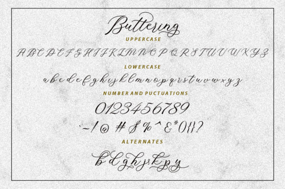 Buttering Font - Preview 4