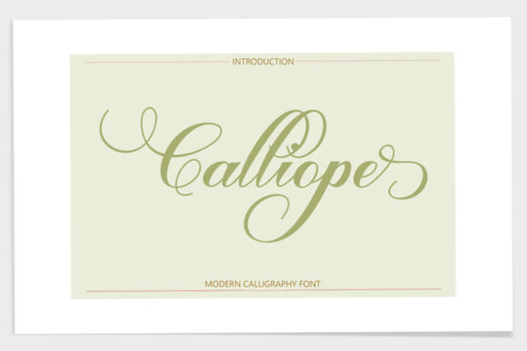 Calliope Script Font - Preview 1