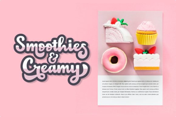 Choko Milky Font PNG with transparent background - Preview 3