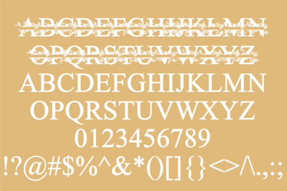 Christmas Floral Font - Preview 1
