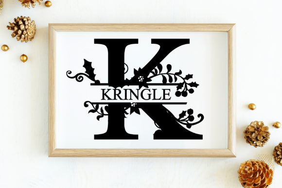 Christmas Floral Font - Preview 4