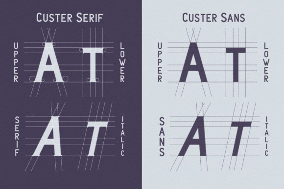 Custer Family Font PNG with transparent background - Preview 1