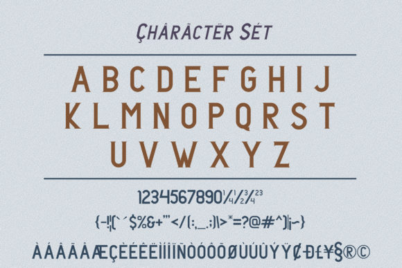 Custer Family Font PNG with transparent background - Preview 2