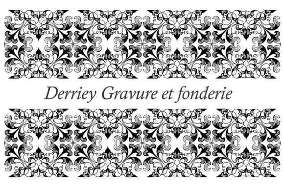 Derriey Vignettes Family Font PNG with transparent background - Preview 2