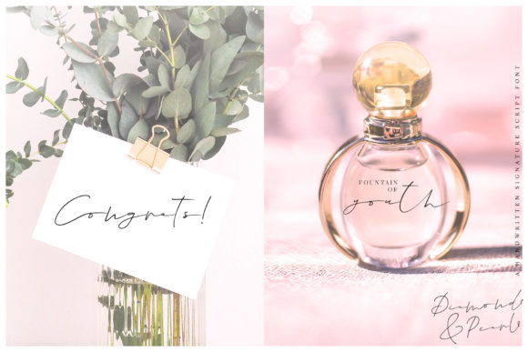 Diamonds & Pearls Font PNG with transparent background - Preview 6