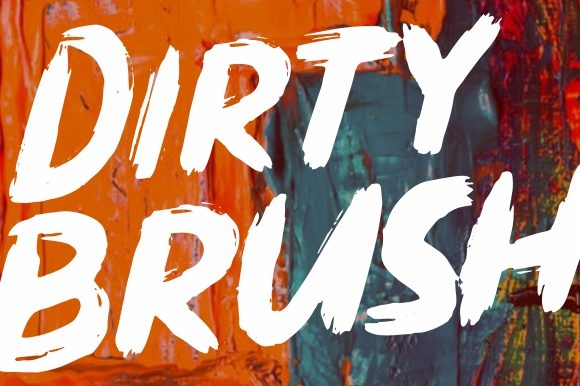 Dirty Brush Display Font By Garisman Studio